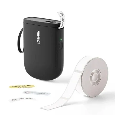 NIIMBOT D11 0.5 Inch Label Maker Machine with Tape - Black
